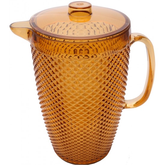 Jarra 3 Litros Bico de Jaca Ambar de Acrílico